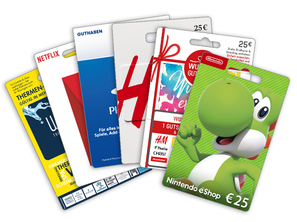Abbildung: PREPAID WERTKARTEN